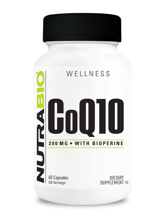 NutraBio CoQ10 w/ Bioperrine 200mg 60 Capsules