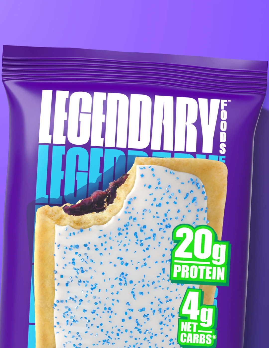 Legendary Foods  Blueberry Protein Pastry 10pk