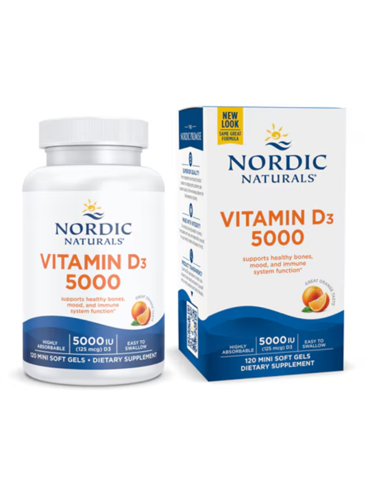 Nordic Naturals Vitamin D3 5000 IU 120ct