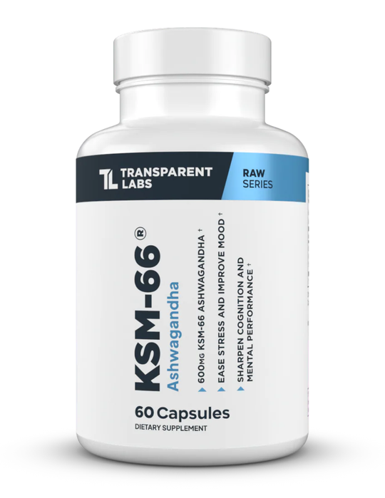 Transparent Labs KSM-66 Ashwagandha 60 Capsules