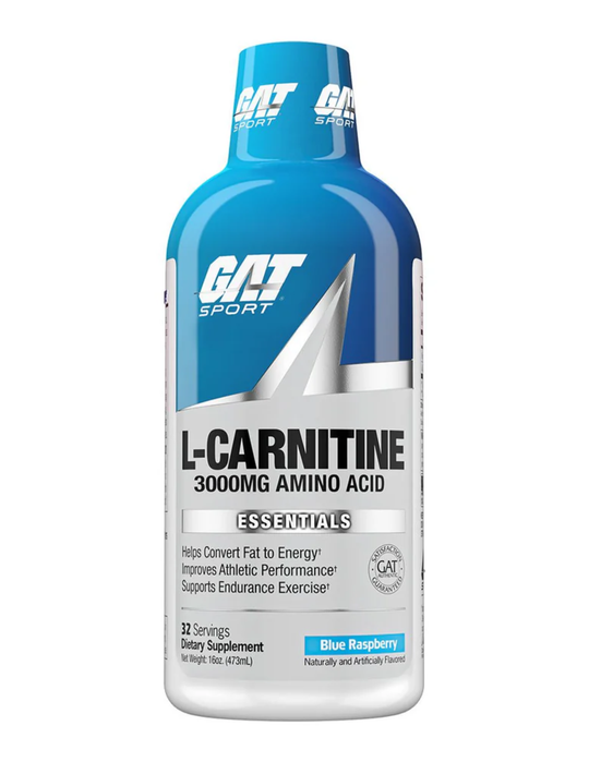 GAT Sport Liquid L Carnitine 3000 Blue Raspberry 16oz
