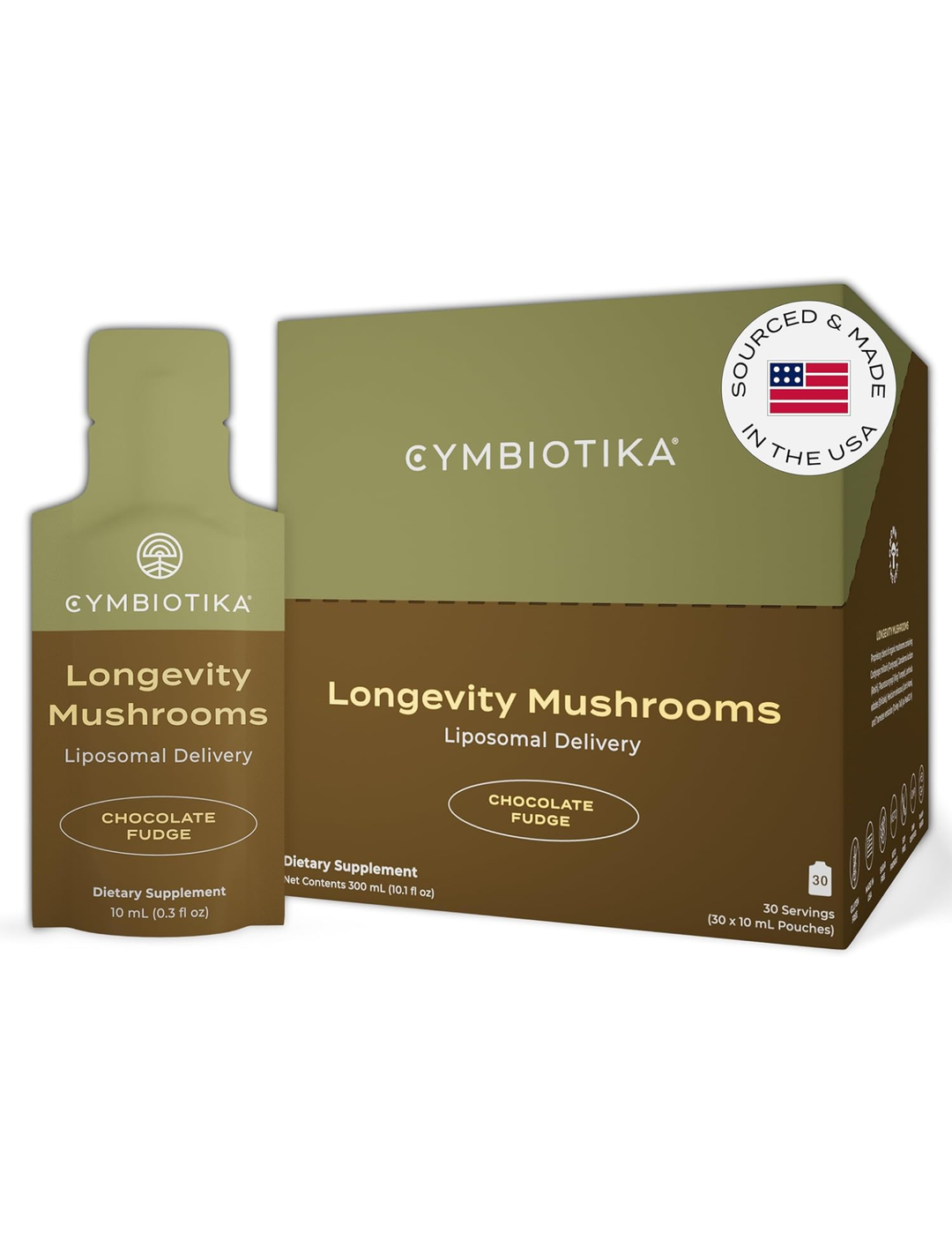 Cymbiotika Liposomal Longevity Mushrooms – 30 x 10 ml Packets