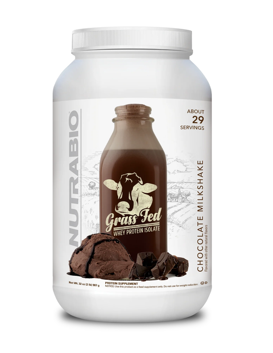 NutraBio Grass fed Whey Protein Isolate 2lb