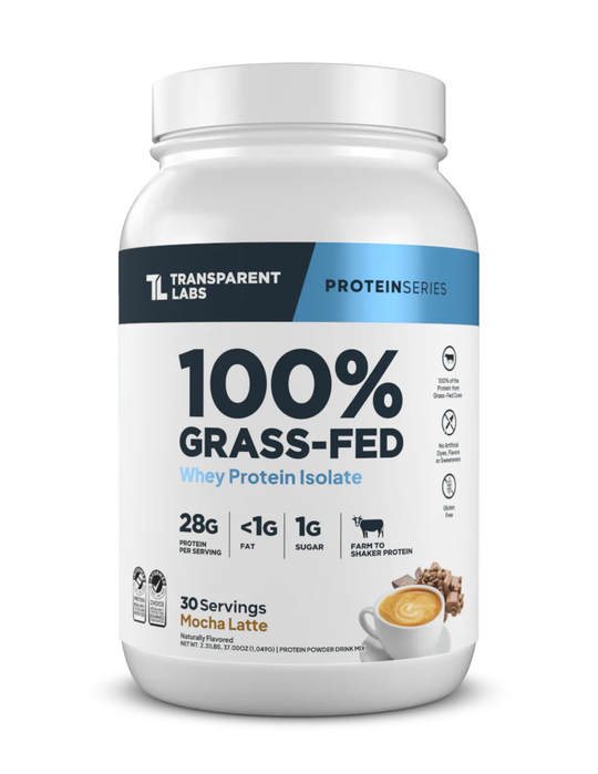 Transparent Labs Grass-fed Whey Protein Isolate - Mocha Latte