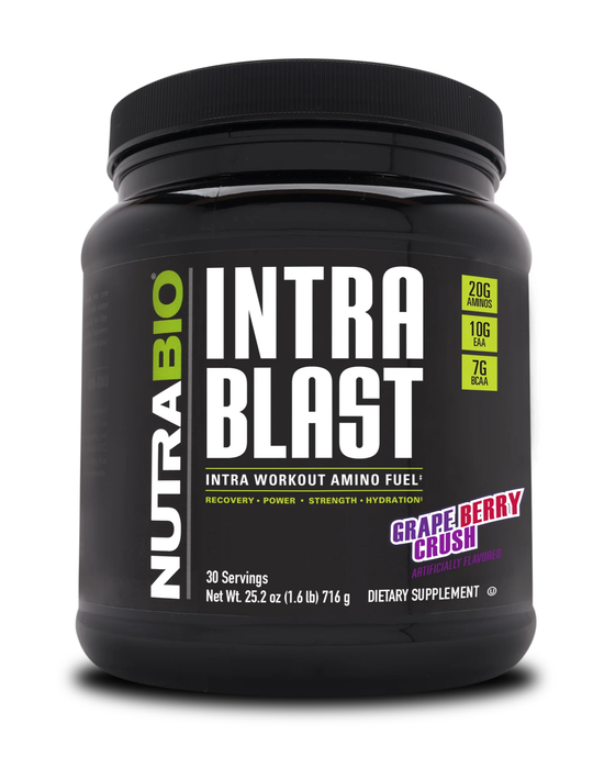 NutraBio Intra Blast Grape Berry Crush 30 Servings