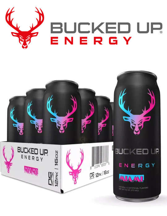 Bucked Up ENERGY DRINK MIAMI 16oz ( 12pk )