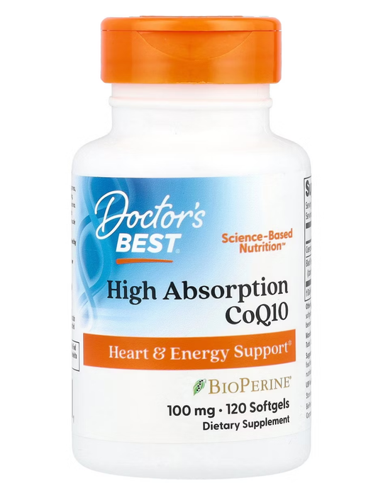Doctors Best High Absorption CoQ10 100mg 120 Softgels