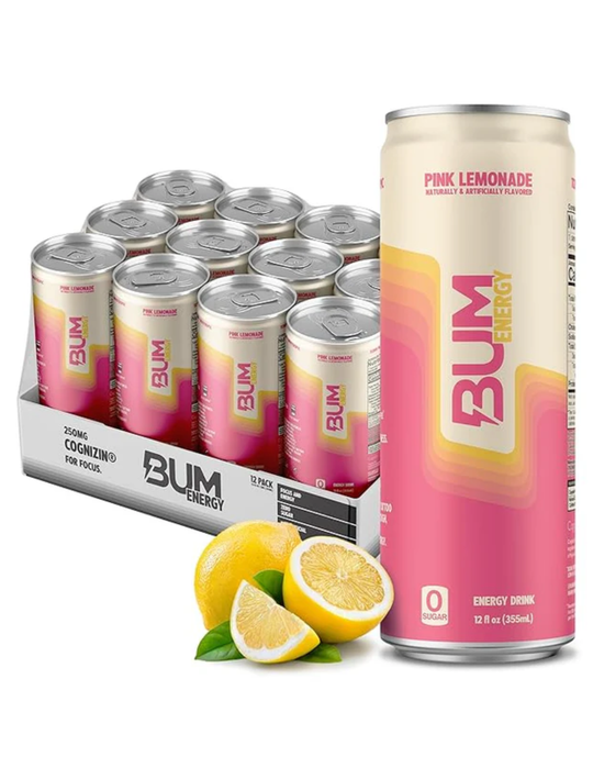 RAW Energy Drink Pink Lemonade 12pk