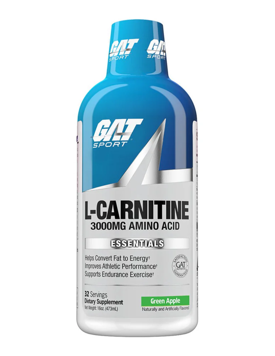 GAT Sport Liquid L Carnitine 3000 Green Apple 16oz