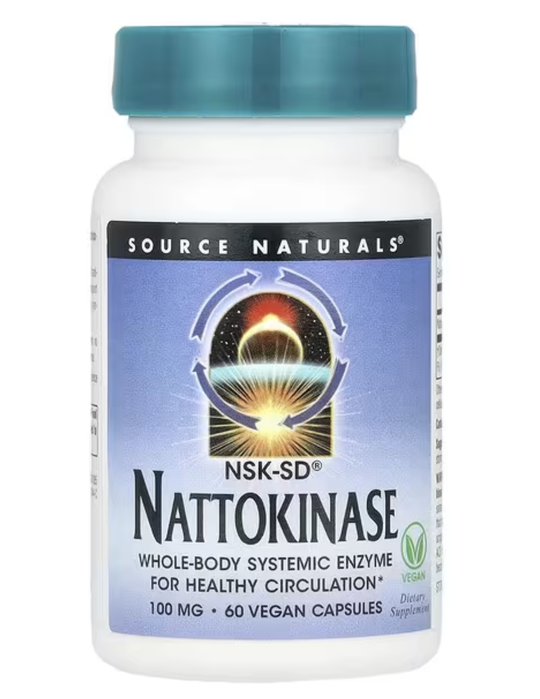 Source Naturals Nattokinase 100mg 60 Veg Capsules