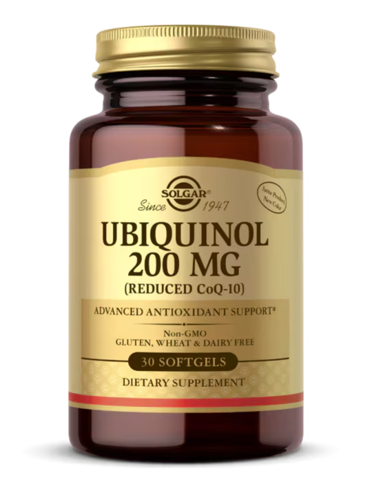 Solgar Ubiquinol 200mg Reduced CoQ10 30 Softgels