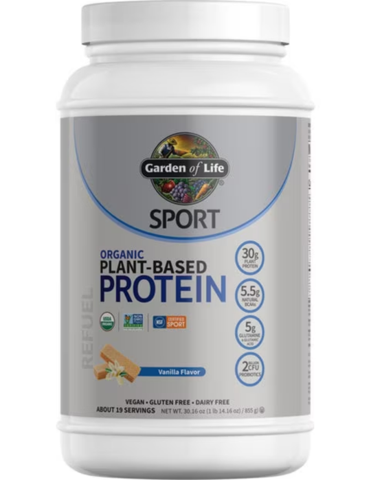 SPORT Organic Plant-Based Protein Powder - Vanilla