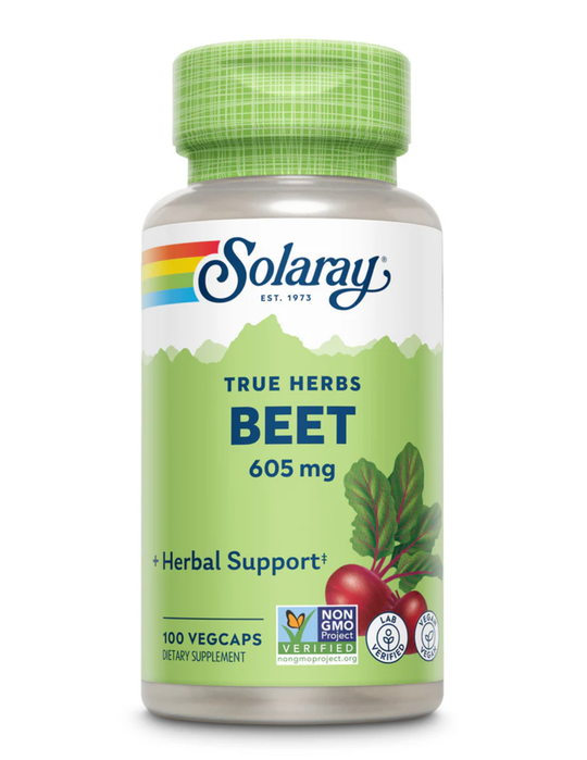 Solaray Beet Root 605mg 100 Veg Capsules
