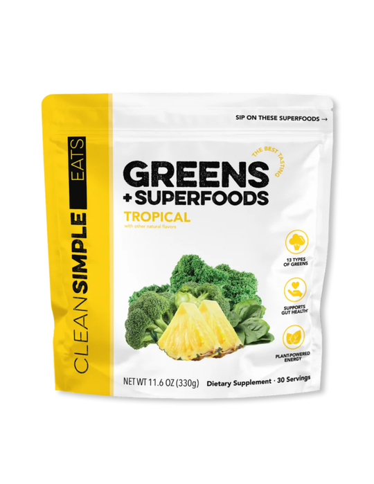 Clean Simple Eats Greens + Superfoods - Tropical 30 Servings
