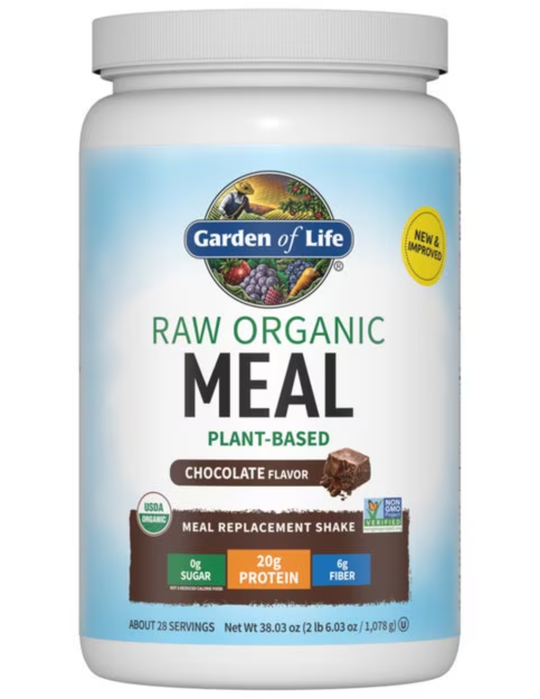 Raw Organic Meal Replacement Protein Powder - Chocolate 38.03oz