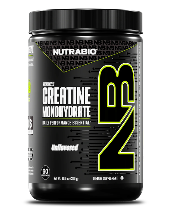 NutraBio Micronized Creatine Monohydrate 60 Servings