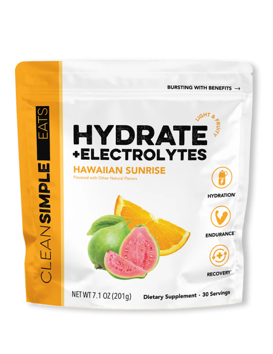 Clean Simple Eats Hydrate + Electrolytes - Hawaiian Sunrise 30 Servings