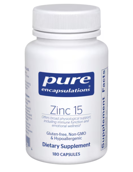 Pure Encapsulations  Zinc 15 (60ct redo)