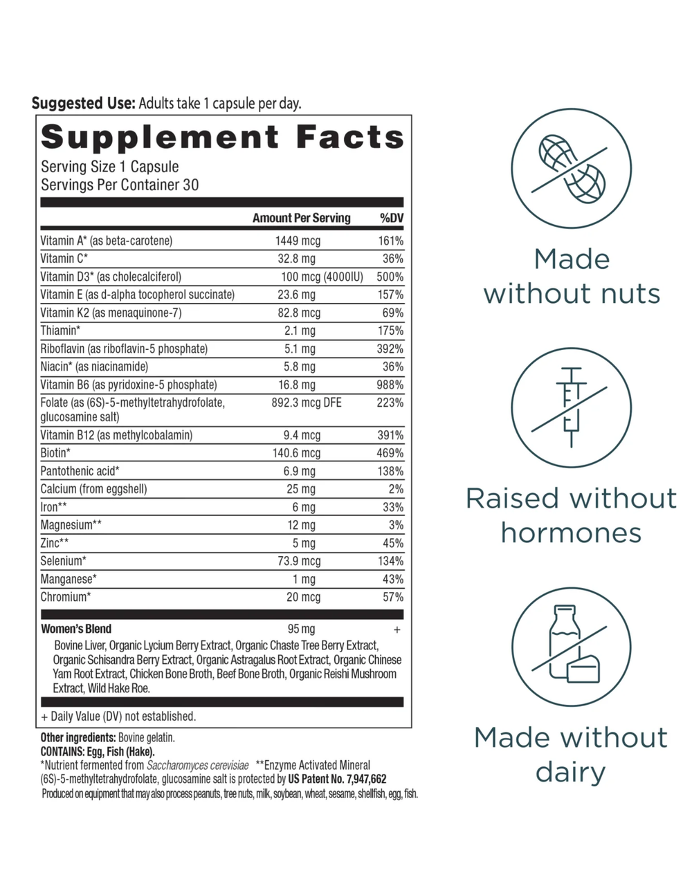 Ancient Nutrition Women's Once Daily Multivitamin 30ct