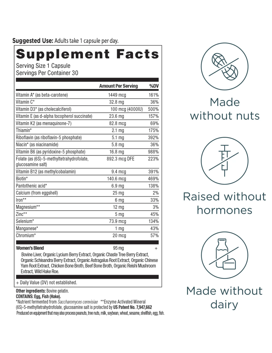 Ancient Nutrition Women's Once Daily Multivitamin 30ct