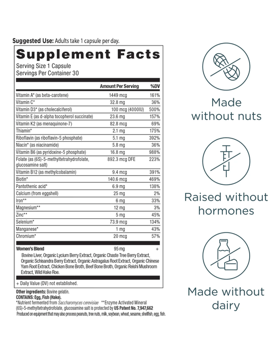 Ancient Nutrition Women's Once Daily Multivitamin 30ct