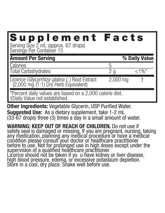 Nature’s Answer Licorice Root Alcohol-Free 1oz