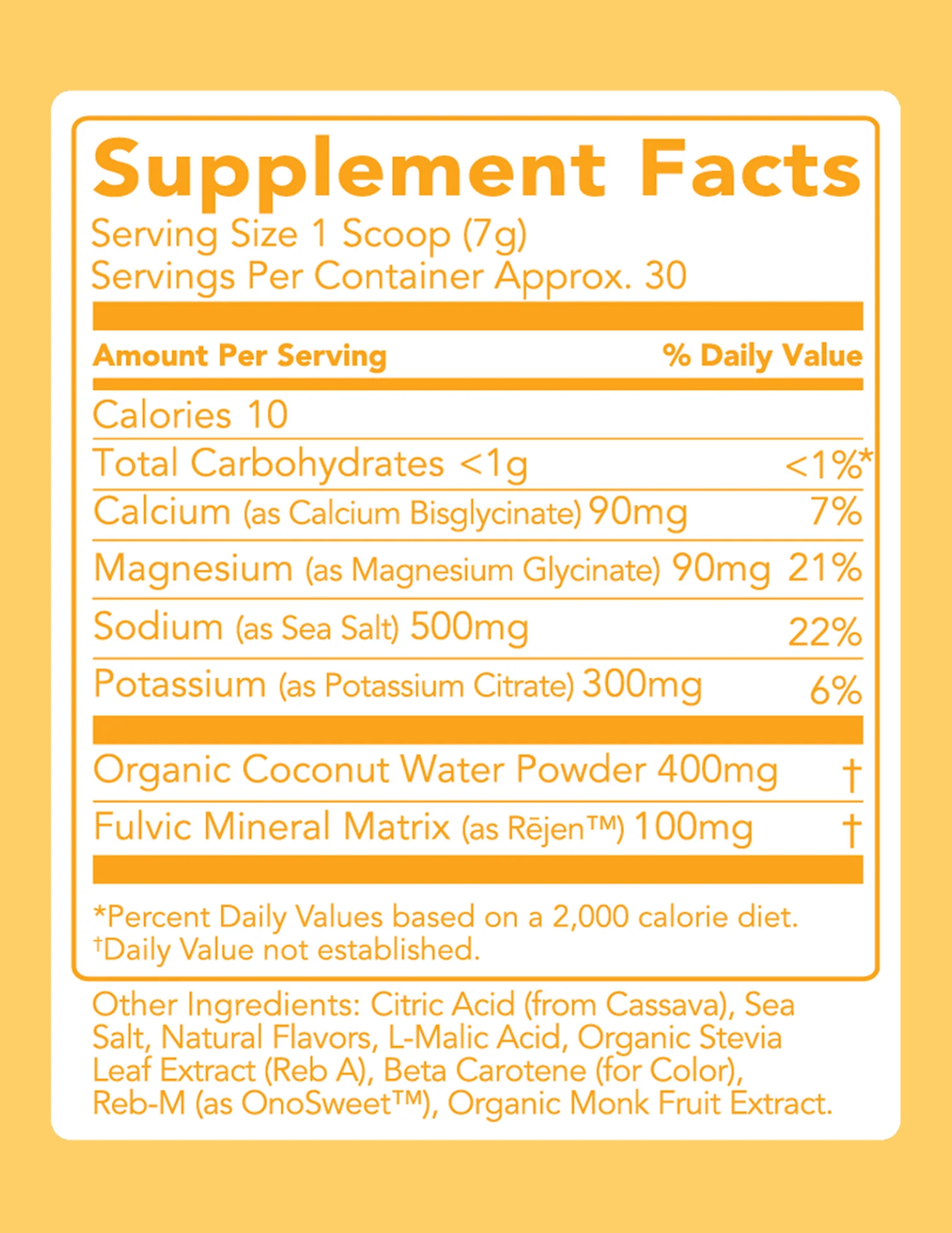 Clean Simple Eats Hydrate + Electrolytes - Hawaiian Sunrise 30 Servings