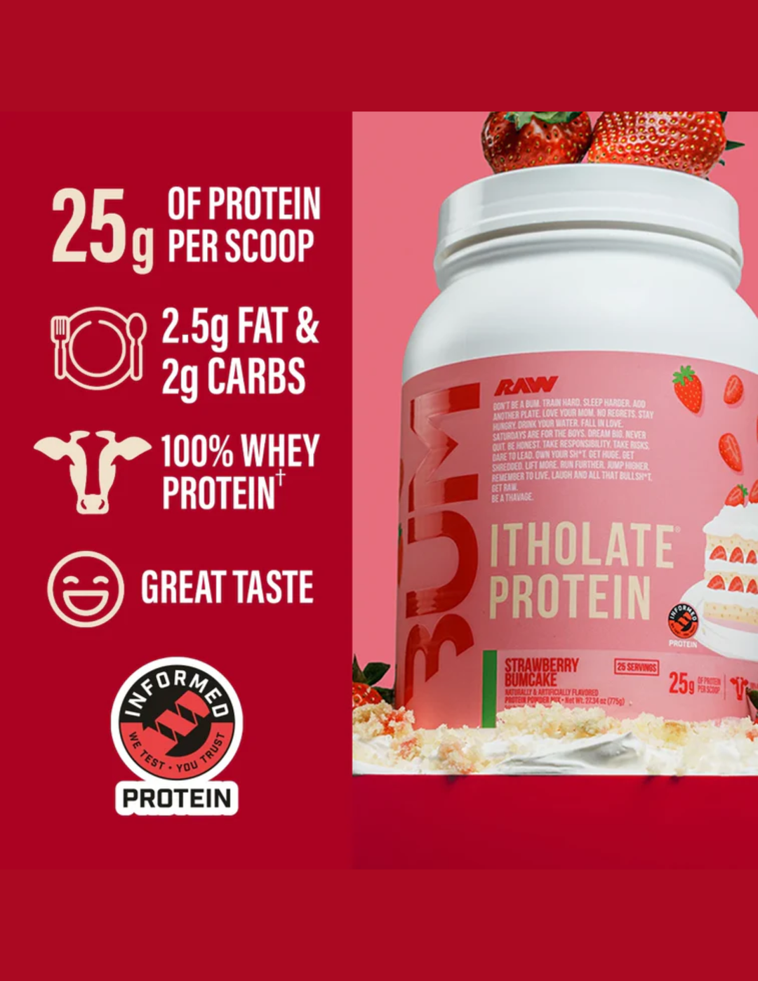 BUM Strawberry Bumcake