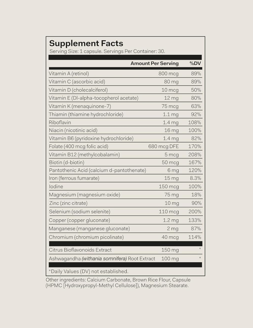 THE NUE CO. Women's Multivitamin 30ct