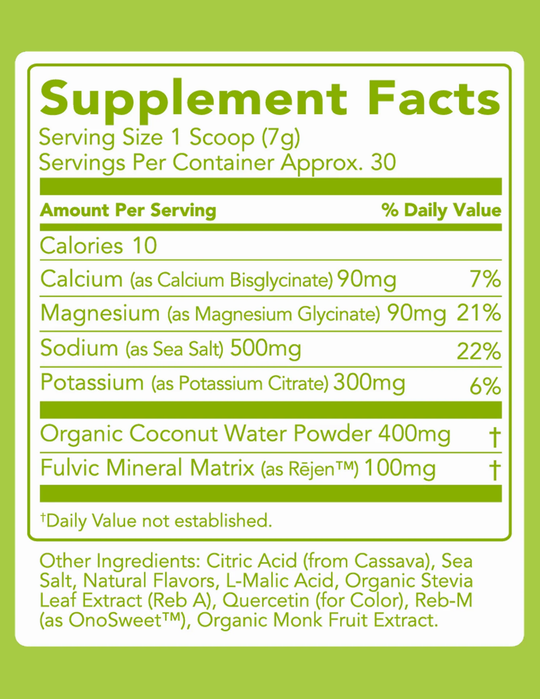 Clean Simple Eats Hydrate + Electrolytes - Lemon Lime 30 Servings