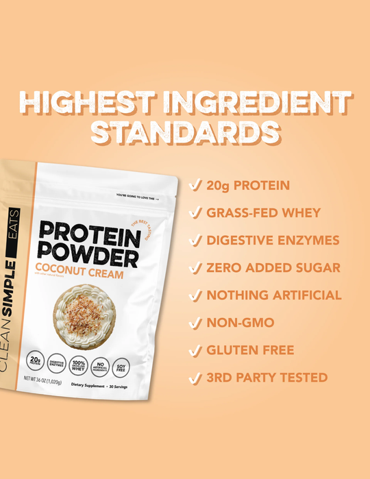 Clean Simple Eats  Protein Powder - Coconut Cream 30 Servings