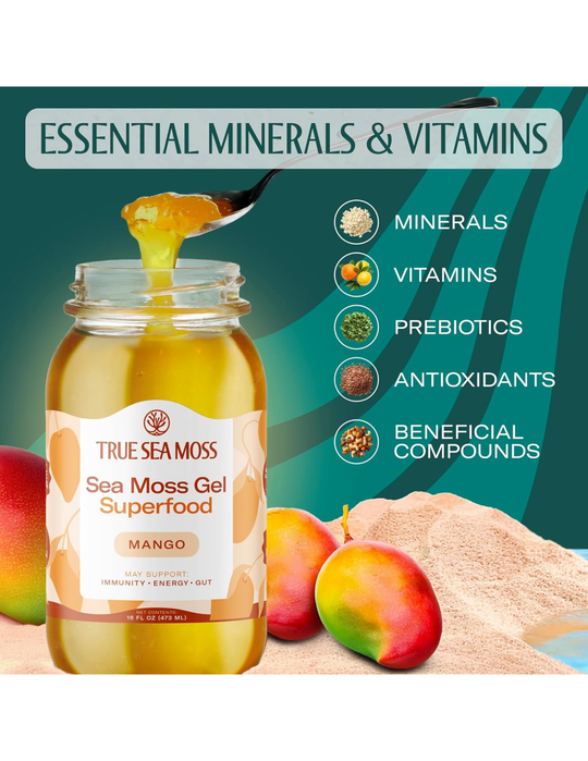 TrueSeaMoss Sea Moss Gel - Mango