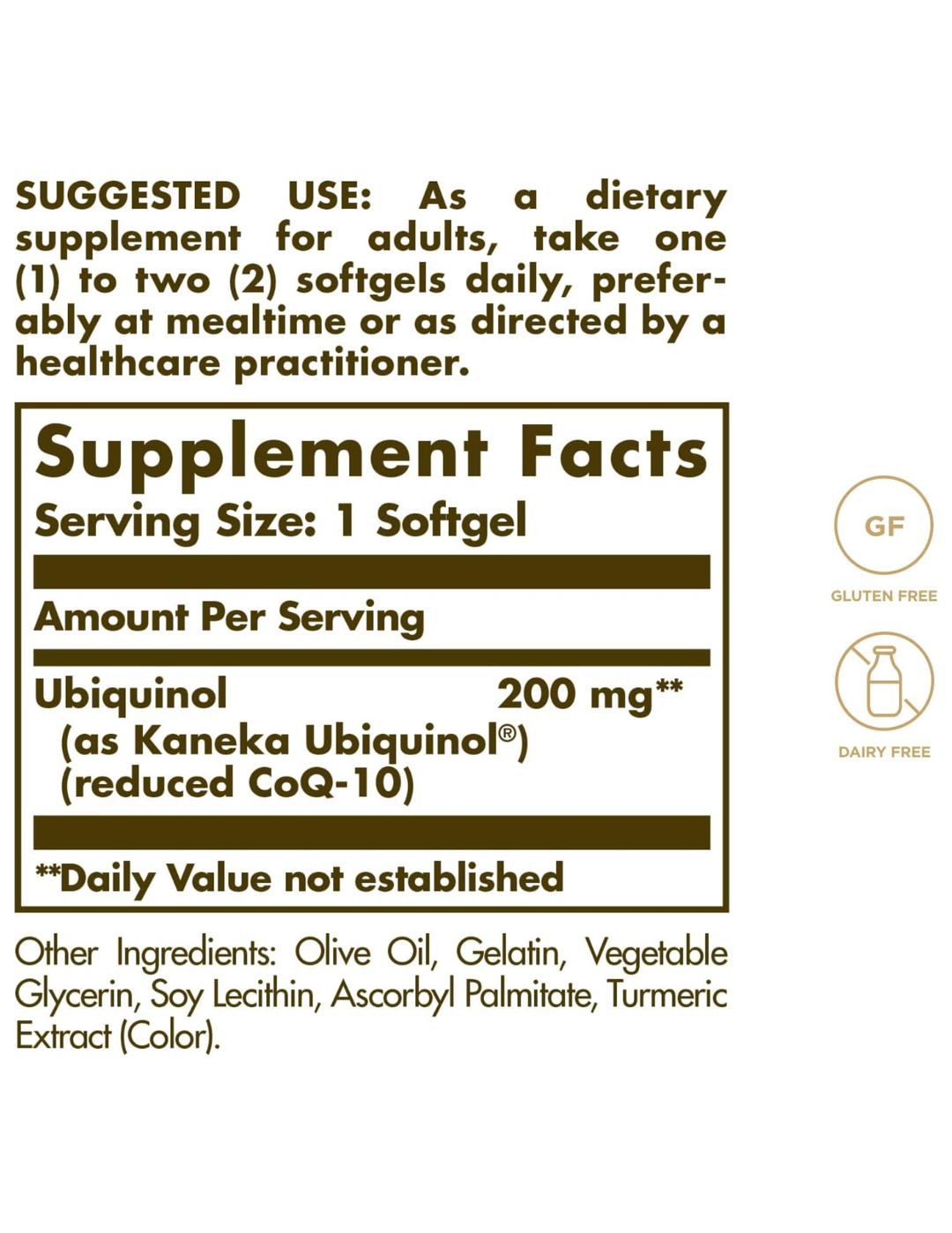 Solgar Ubiquinol 200mg Reduced CoQ10 30 Softgels