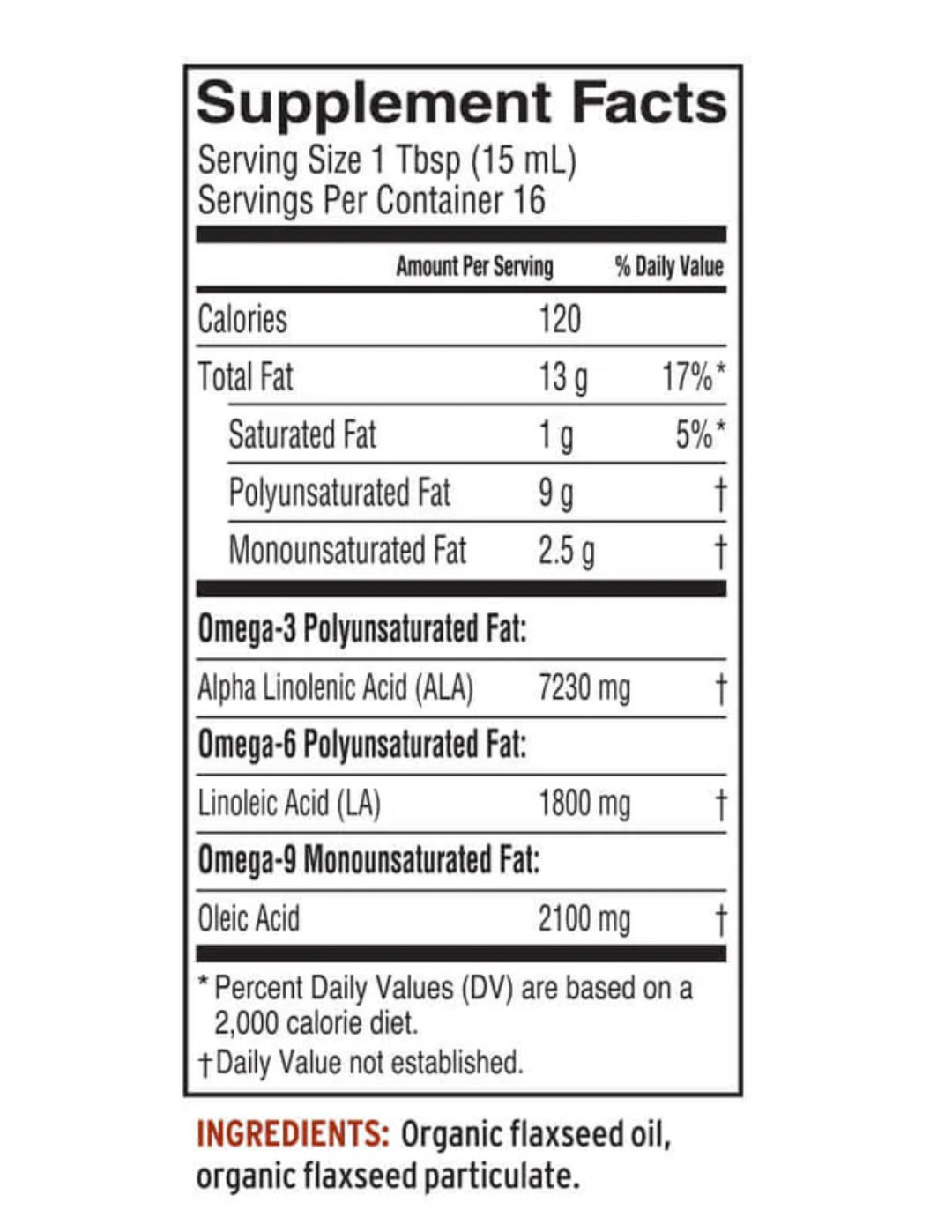 Barleans Lignan Flax Oil 8oz