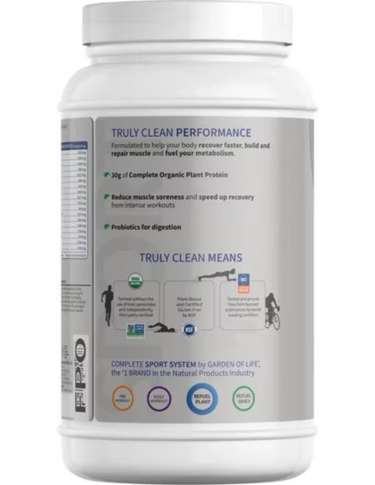 SPORT Organic Plant-Based Protein Powder - Vanilla