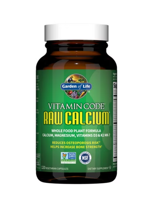 Vitamin Code Raw Calcium Capsules 120ct