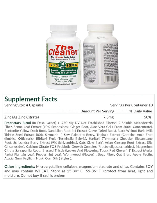 Century Systems The Cleaner 14 Day Men's Formula