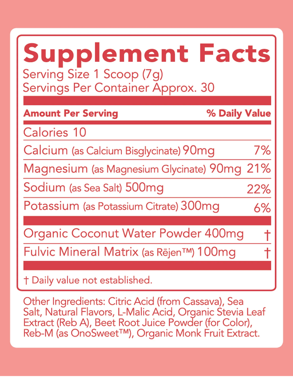 Clean Simple Eats Hydrate + Electrolytes - Strawberry Watermelon 30 Servings