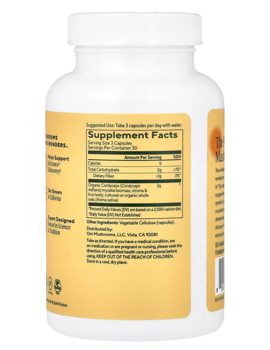 OM Cordyceps Mushroom 90 Vegetable Capsules