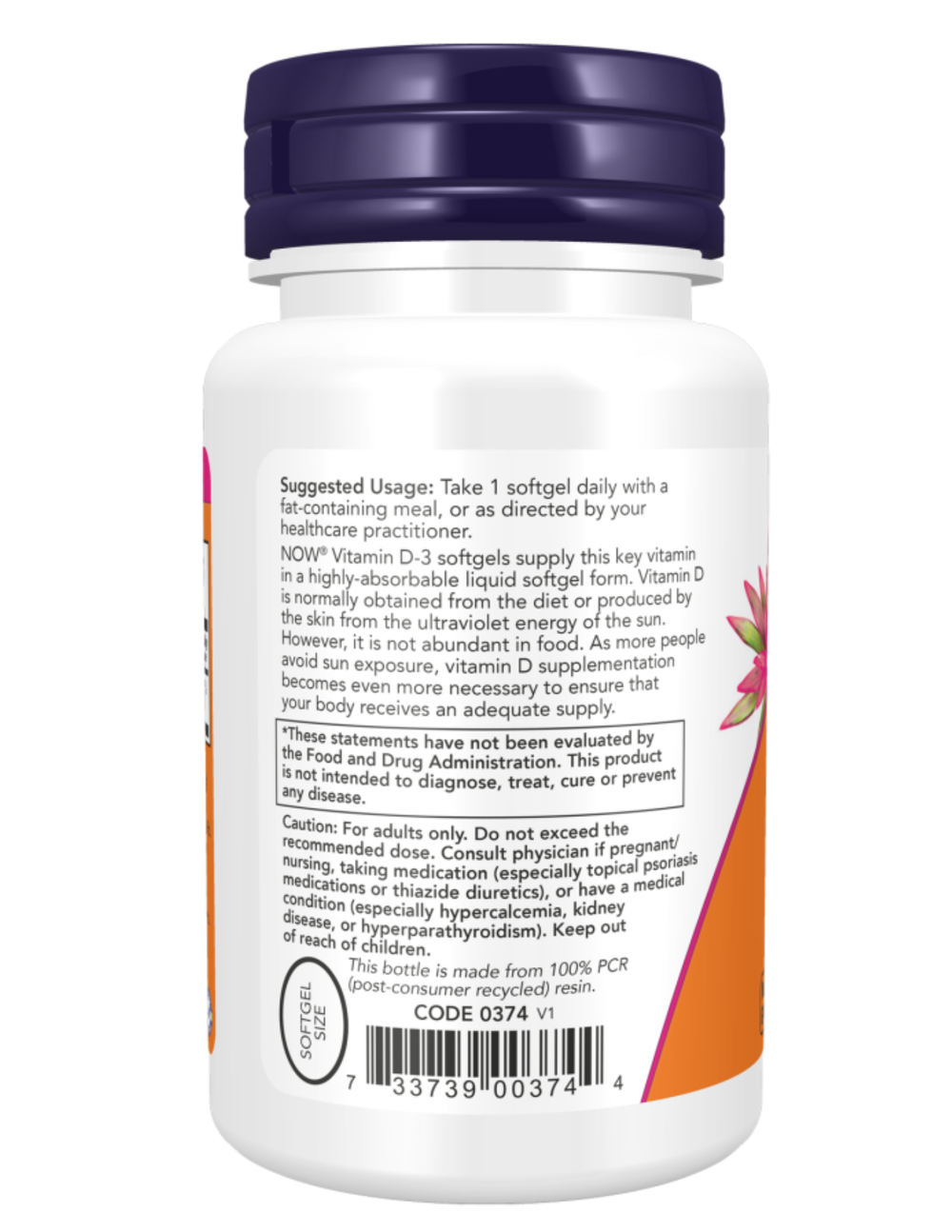 Now Foods Vitamin D3 5000 IU 120 Softgels