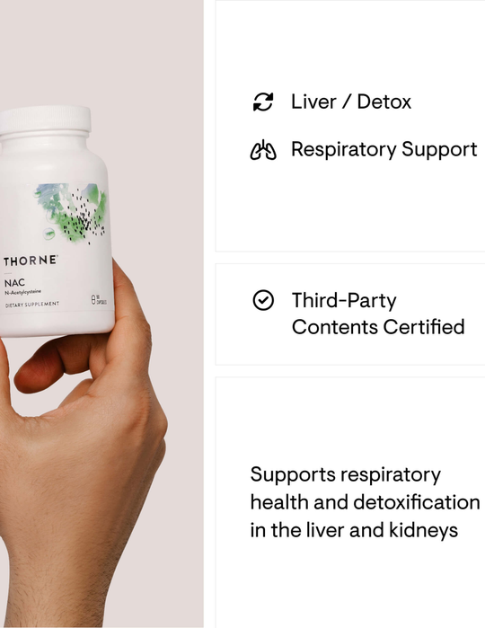 Thorne NAC (N-Acetylcysteine) 90 Capsules