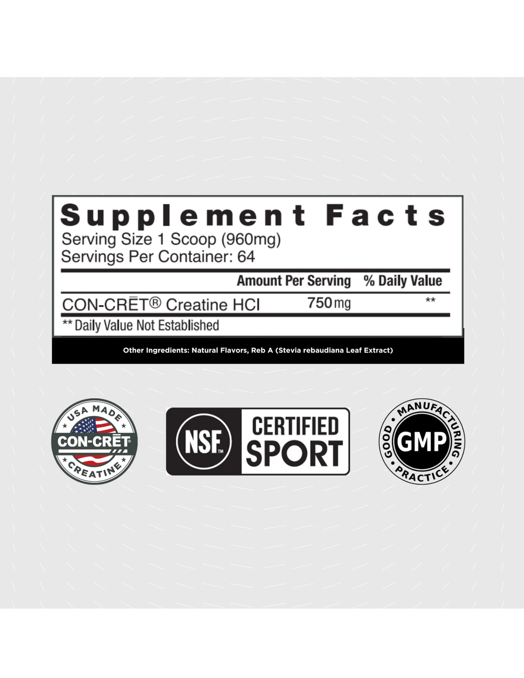 Con-Cret Creatine HCl Powder - Pineapple