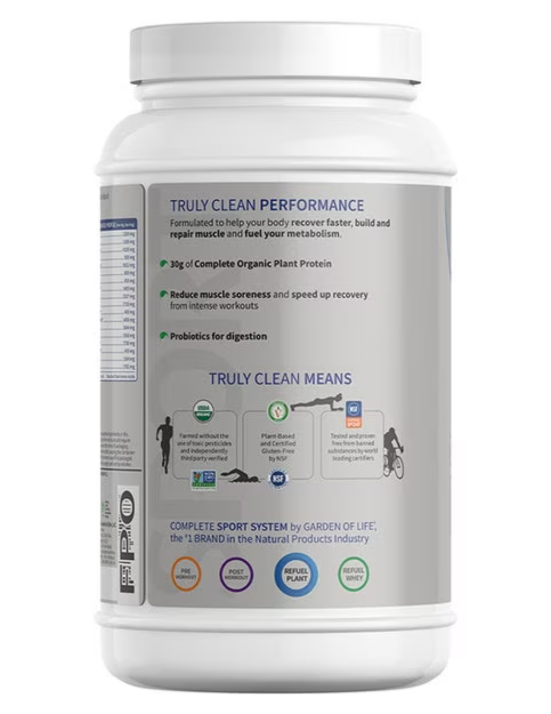 SPORT Organic Plant-Based Protein Chocolate 29.6oz