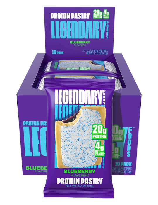 Legendary Foods  Blueberry Protein Pastry 10pk