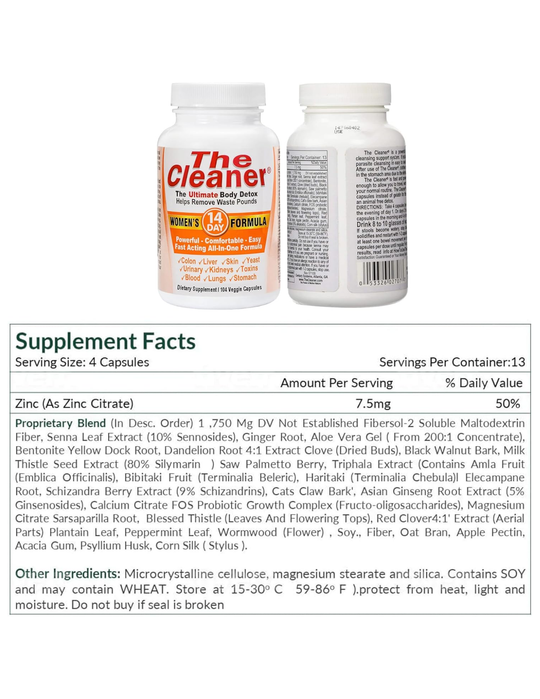 Century Systems The Cleaner 14 Day Women's Formula