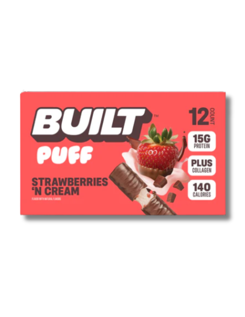Built Puff Strawberry N Cream 12CT