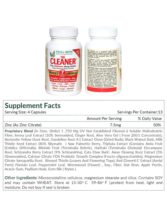 Century Systems The Cleaner 7 Day Women's Formula