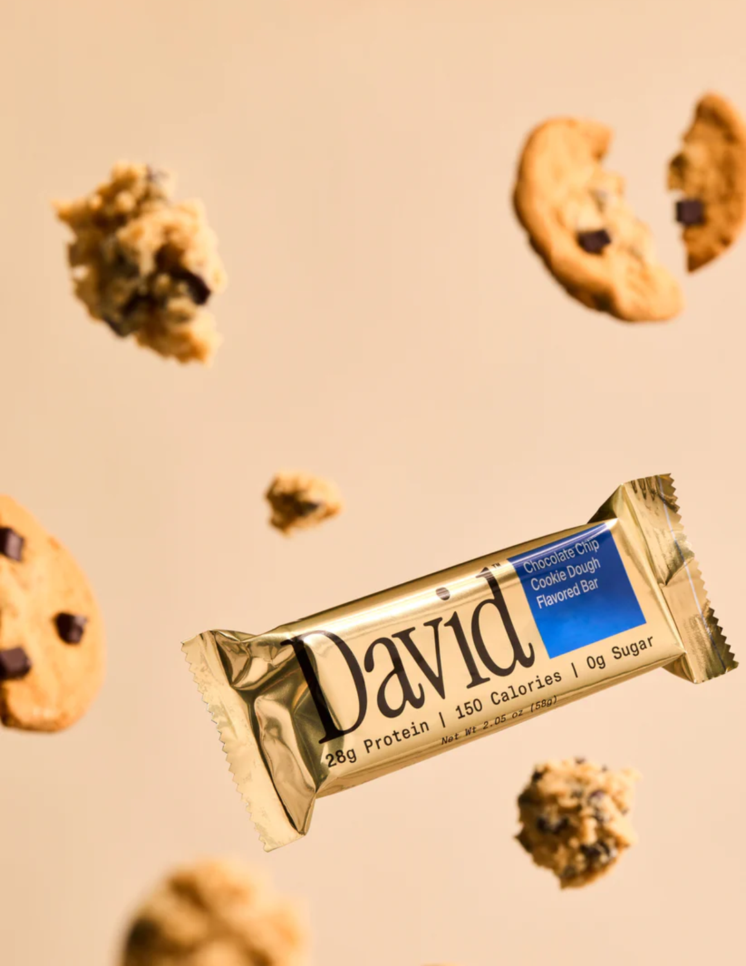 David™ PROTEIN BAR CHOCOLATE CHIP COOKIE 12CT