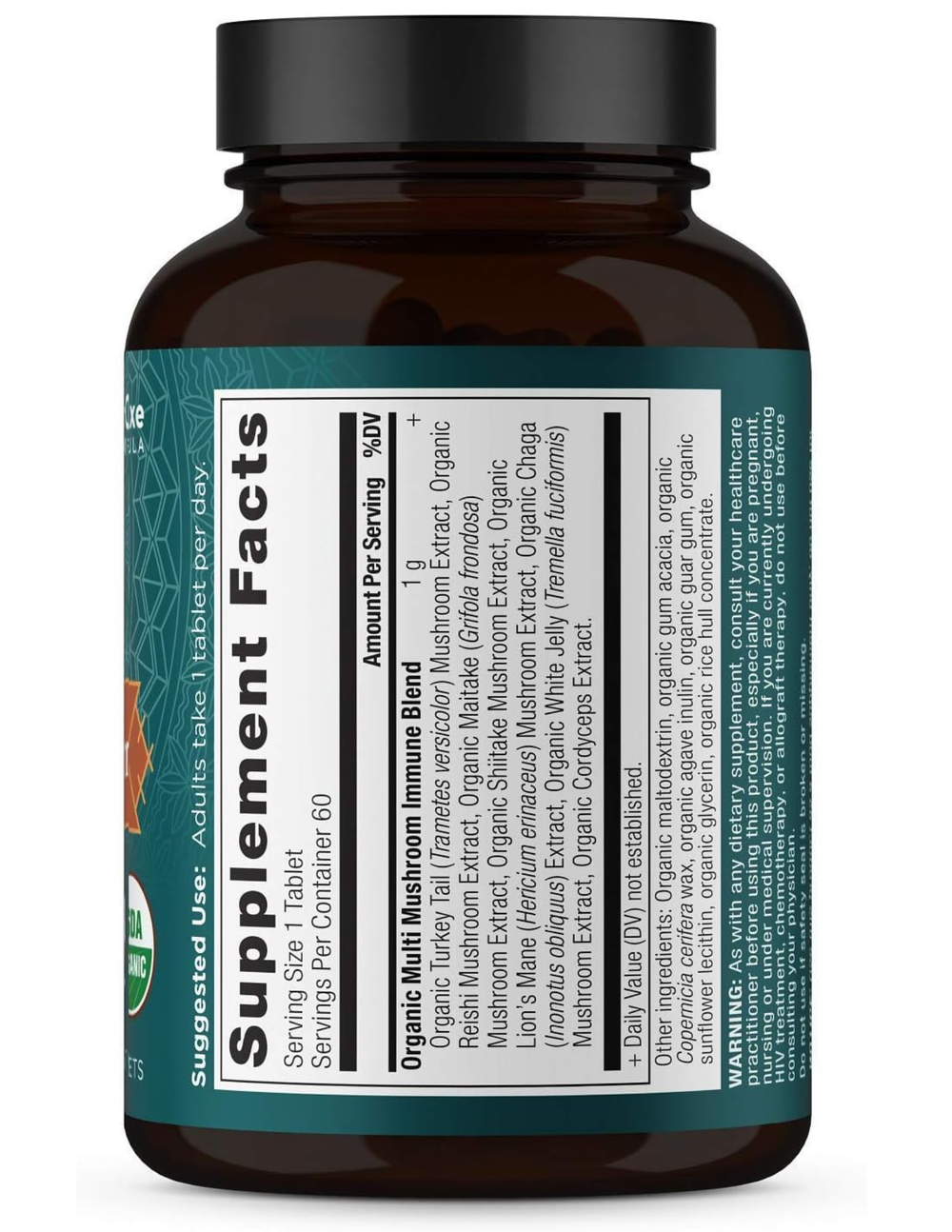 Ancient Nutrition Multi Mushroom Daily Immune Defense 30 Tablets