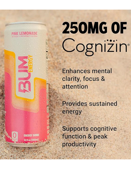 RAW Energy Drink Pink Lemonade 12pk